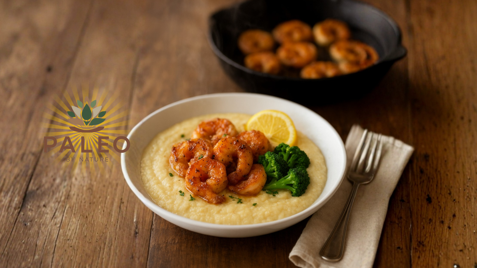 🍤 Paleo Shrimp & Cauliflower Grits